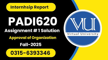 PADI620 Assignment 1 solution 2025 #internhsip #report #padi620