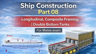 Ship Construction Part 08 | Longitudinal, Composite Framing & Double Bottom Tanks
