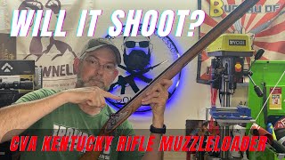 Will it Shoot Old CVA Kentucky Rifle Muzzleloader #muzzleloader #blackpowder #kentuckyrifle #cva