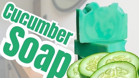 Natural soap - Cucumber juice #soapmaking