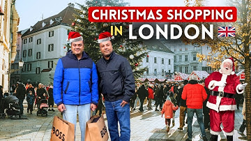 Christmas Shopping in London | A Day with Shamjith Bhai & Friends 🇬🇧