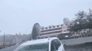 Snowing in Oakhurst, CA