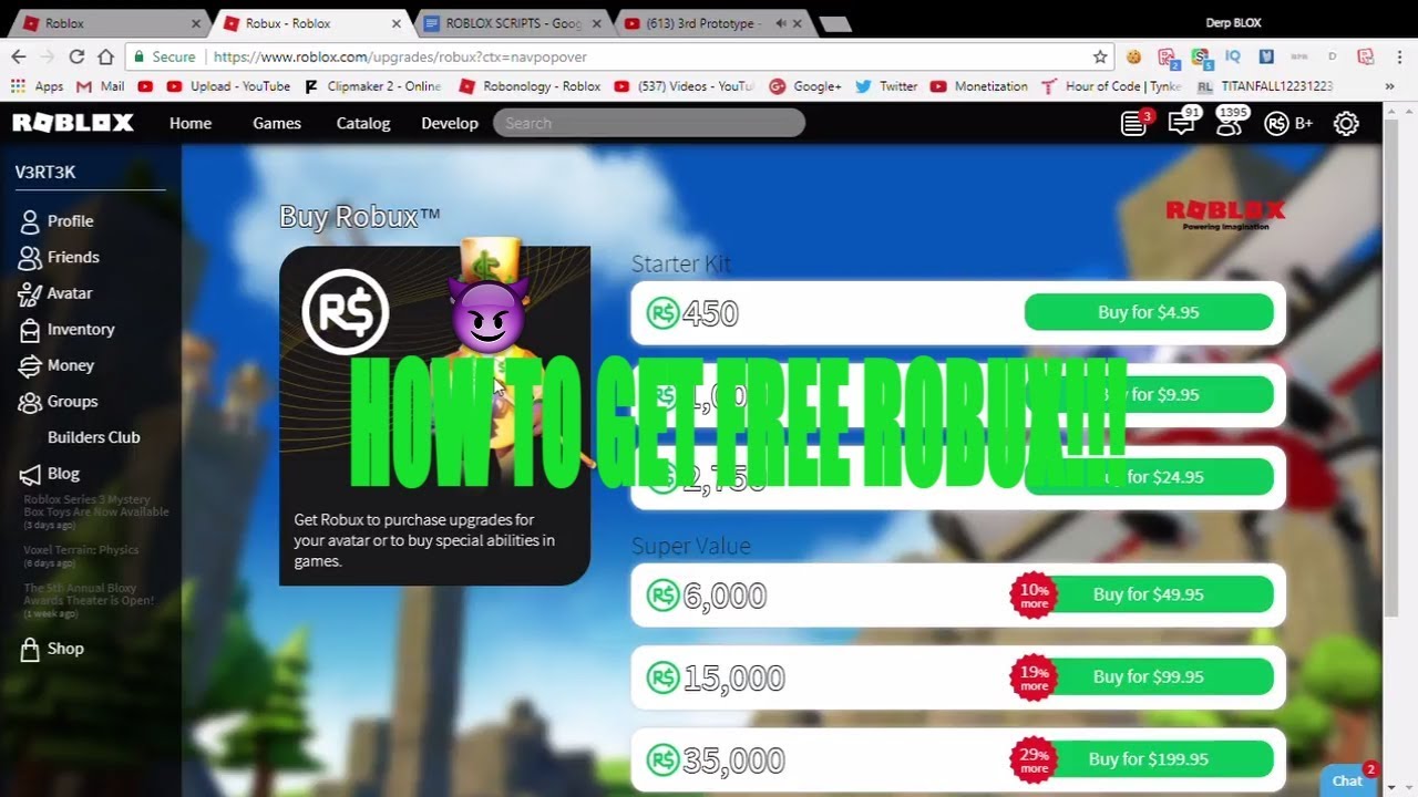 How To Get Free Robux By Pressing G Youtube - robux.g