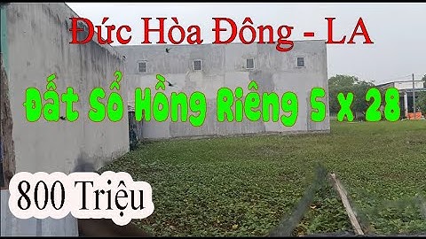 📢Bán Đất Đức Hòa Đông Long An 800 Triệu | Nhà Đất Đức Hòa Đông