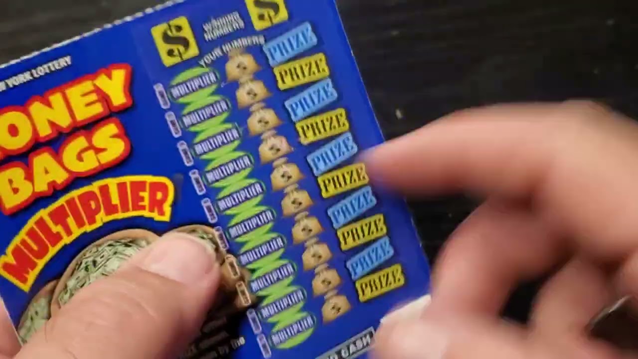 New York Lottery Money Bags Multiplier Live Scratch Will we Win