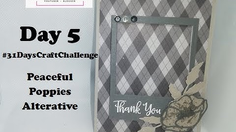 Day 5 of #31DaysCraftChallenge Polaroid frame card Stampin
