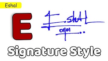 ✅ Eshal Name Signature Request done