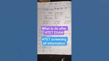 HTET Exam screening process and Syllabus PRT TGT PGT||what to do after HTET EXAM??