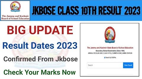 Jkbose Class 10th Result Dates out 2023| Confirmed Jkbose | Final Result Update Must Watch Video