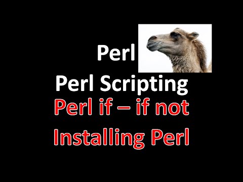 Perl Script | Perl Programming | Perl If Not | Perl Scripting | Installing Perl on Windows 10 - Perl