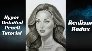 Realistic Girl Pencil Drawing Tutorial | Hyper Detailed Portrait Step by Step.