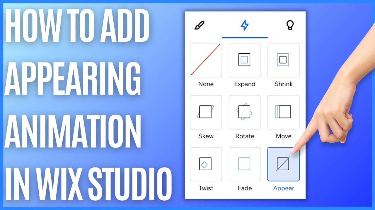 How to Add Appear Animation in Wix Studio [Quick Guide] - YouTube