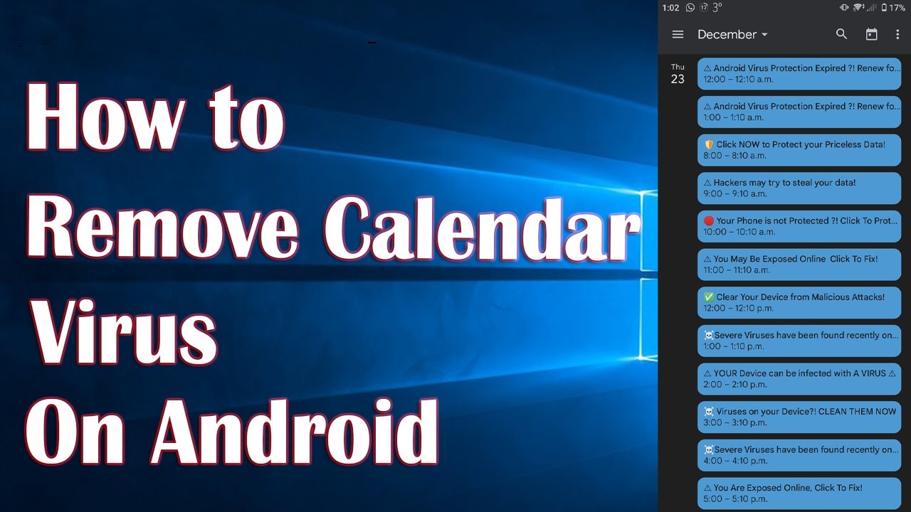 Remove Calendar Virus On Android How To YouTube