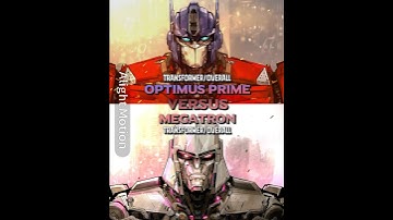 Optimus Prime vs Megatron #transformers #idwcomics  #powerscaling #wisedit #fyp