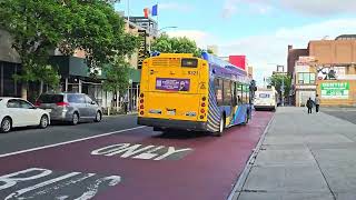XD40 #9321 on the Q6 Passing by 165th Street Bus Terminal Pre Redesign