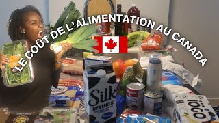 Vivre au Canada  le coût de la vie  combien coûte l'alimentation, les courses  Walmart, Avril