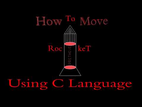 How to make a animated rocket (Using c Language )