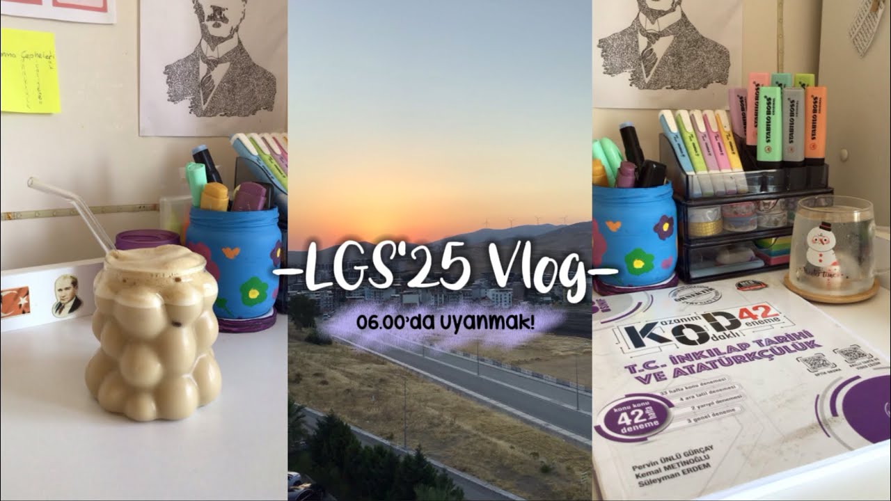 LGS’25 Ders Çalışma Günlüğüm📚 | 06.00’da Uyanmak!⏰