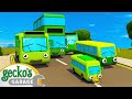 Learn to count with green buses  blippi  learnings for kids