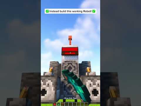 Defense Robot in Minecraft! #shorts #minecraft