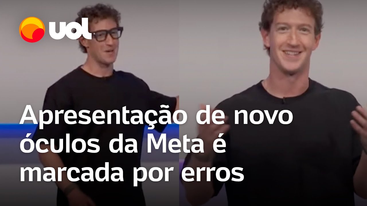 Apresentação de novo óculos da Meta é marcada por erros: 'Não sei o que está acontecendo'
