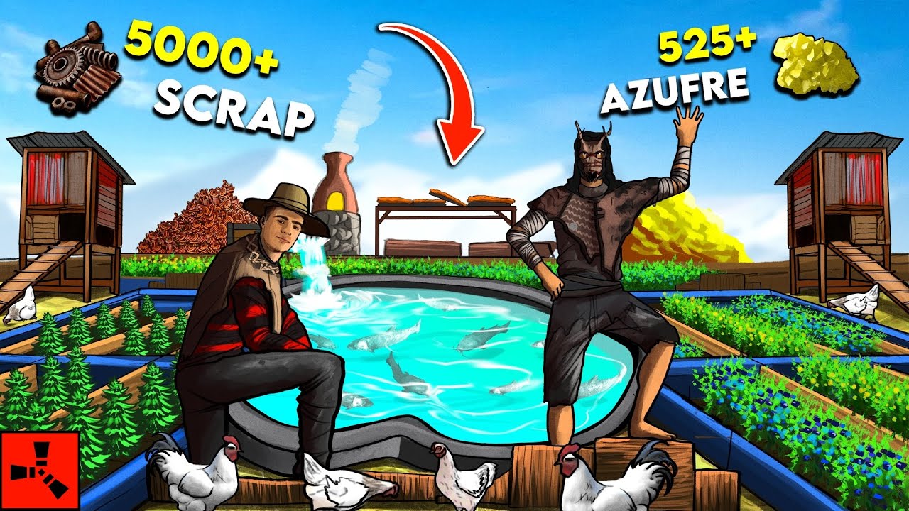 RUST - LA BASE para CONSEGUIR SCRAP INFINITO en FORCE WIPE - PELÍCULA