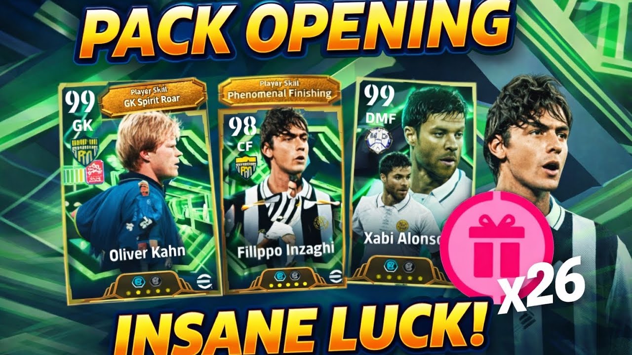 Free Lucky Deal Pack Opening! Oliver Kahn 105 OVR in eFootball!Plus Guide training in the end🥳