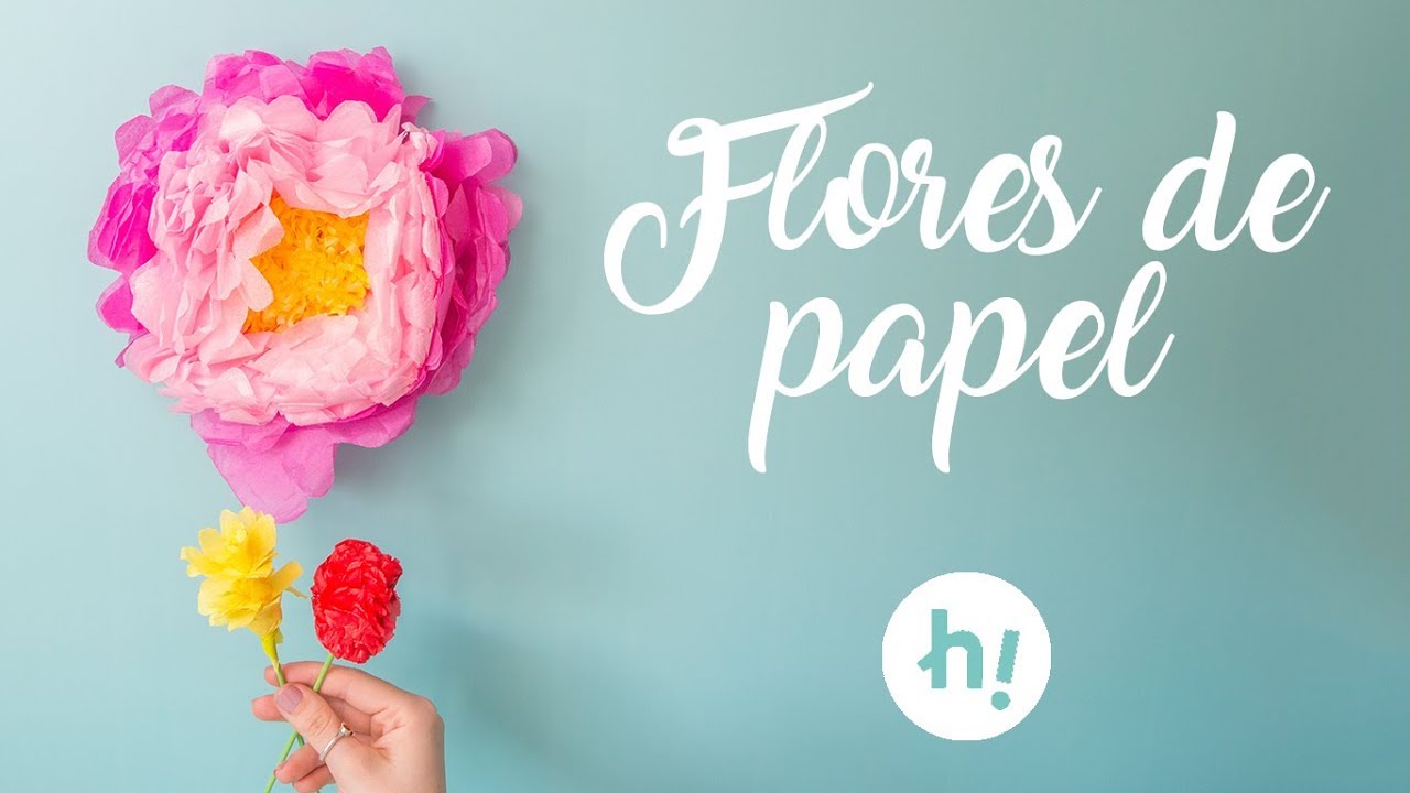 lanzadera Traición Línea de metal Cómo hacer flores de papel - Handfie DIY