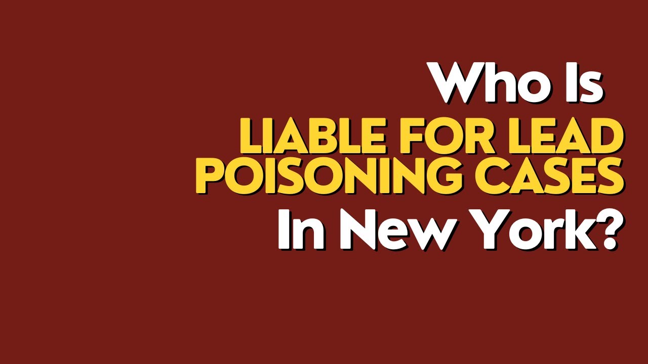 Who is liable for lead poisoning cases in New York? YouTube