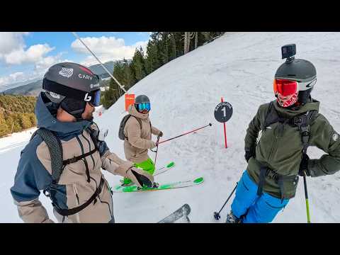 Skiing the longest black run in Spain: Barcelona in La Molina