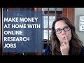 Online Research Jobs: Make Money With Your Smarts