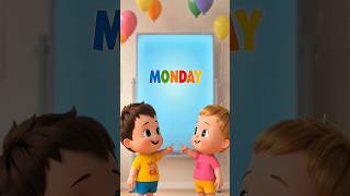 Two Kids Learn Week Days 📅👶 | Fun Learning #Shorts #kids
