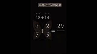 Butterfly trick | Butterfly method #butterfly #tricks #addition #mathematician #additiontricks #reel