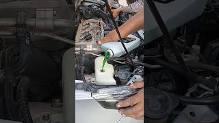 ADDING COOLANT #TOYOTA COROLLA #viral #trending #asmr  # shorts