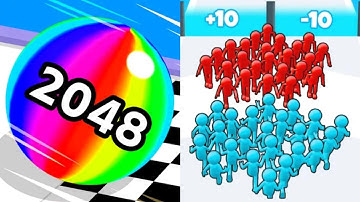 Ball Run 2048 VS Join Clash 3D Satisfying ASMR Gameplay (Android,ios) (New Update)