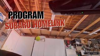 How to Program Subaru HomeLink to a LiftMaster Garage Door How To Program Reprogram Subaru Homelink Garage Door Opener Rolling Code Learn Relearn