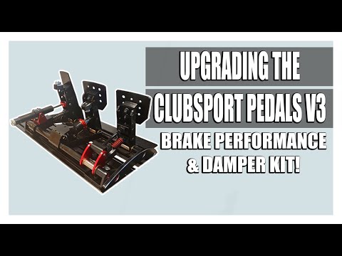 Видео: Fanatec Clubsport V3 Pedals - Damper Kit & Brake Performance Kit Install