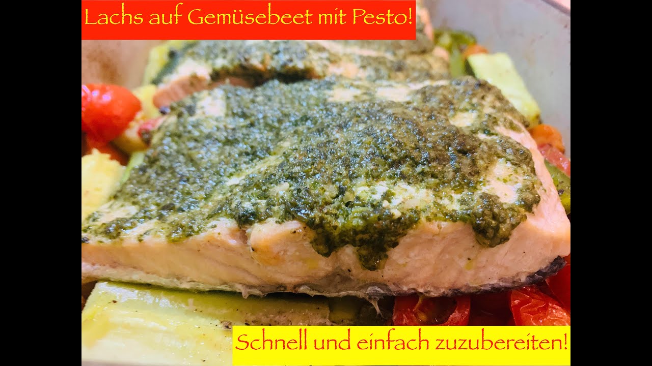 Lachs auf Gemüsebeet / Low Carb! Elina Zeis YouTube