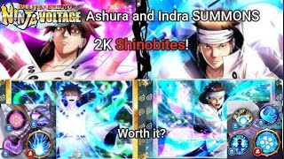 [NxB] INDRA and ASHURA SUMMONS! 2k Shinos | Naruto X Boruto Ninja Voltage