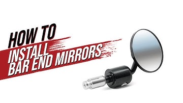 How To Install Bar End Mirrors In Motorcycle Handlebars
