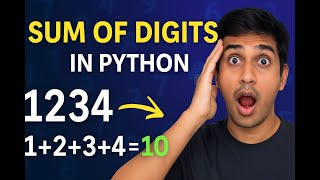 🔥 Sum & Count Digits of a Number in Python | No Built-in Functions | Explained in Kannada 🧠