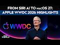 Apple WWDC 2026 | Apple Reveals Siri AI, Announces Parental Controls & macOS 27 Golden Gate