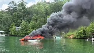 Woman recalls terror of boat explosion on Georgia lake