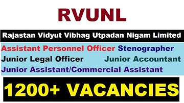 RVUNL Recruitment 2021