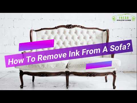 Video: 3 Ways to Remove Ink Stains on Sofa