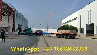 6 Axle 62M Extendable Trailer will be sent to Vietnam - Product transporting and extending test