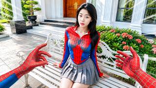 Spider-Man Escapes from Spider-Girl's Angry Mom (POV Romantic Funny)
