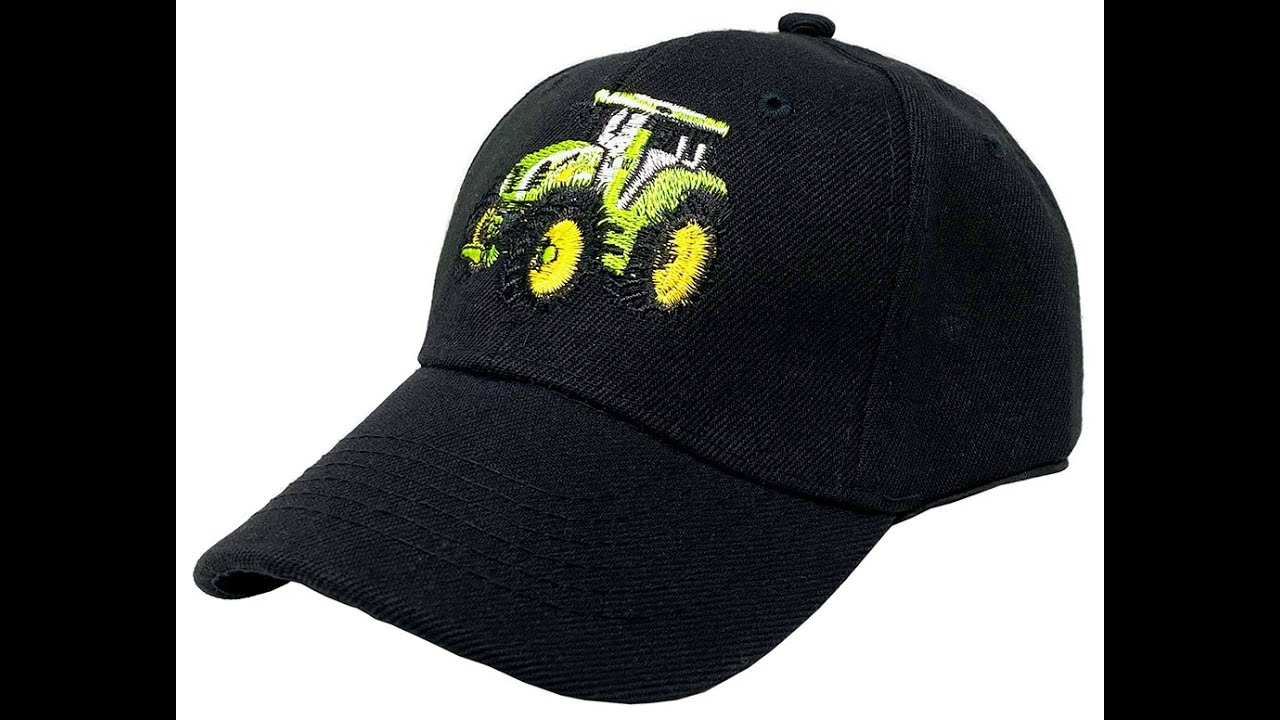 Schwarze Kinder Baseball Cap   Traktor Motiv, Universalgröße, Verstellbar Seilershop com:6872