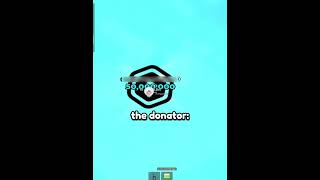 donation vs donator
