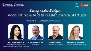 MTI/BTI LIVE - Living on the Ledger: Accounting & Audits in Life Science Startups